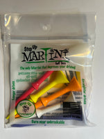 Martini Step Up Tees 3 1/4 Pack of 5 Tees Golf Stuff - Save on New and Pre-Owned Golf Equipment Multi: Pink/Ylw/Org/Whi/Purp 