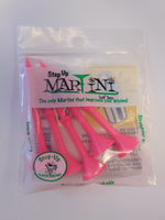 Martini Step Up Tees 3 1/4 Pack of 5 Tees Golf Stuff - Save on New and Pre-Owned Golf Equipment Pink 