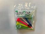 Martini Tees Original 3 1/4 Inches Pack of 5pcs Golf Stuff - Save on New and Pre-Owned Golf Equipment Mixed (Blu/Whi/Pink/Ylw/Grn) 