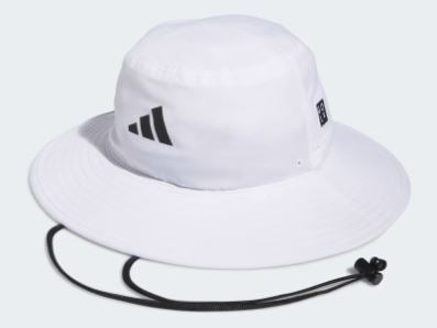 Men's Wide Brim Hat White HS5473 SAMPLE Golf Hat Golf Stuff 
