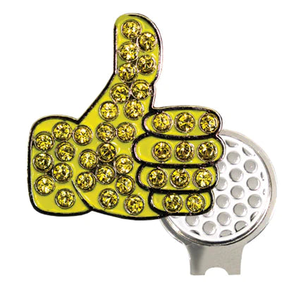 MXM Bling Hat Clip Set With Ball Marker Golf Stuff - Save on New and Pre-Owned Golf Equipment Thumbs Up 