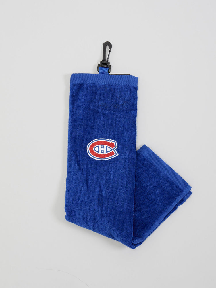 NHL Golf Deluxe Velour Towel CP471 Towel Acushnet Montreal Canadiens Blue 