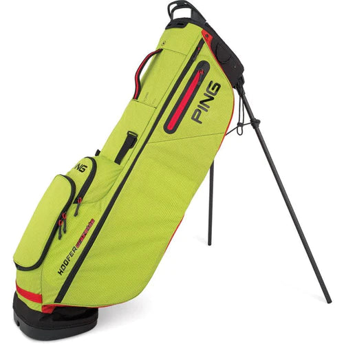 Ping Hoofer CRAZ-E-LITE Stand Bag 201 Golf Stuff NYLW/Blk/Red 