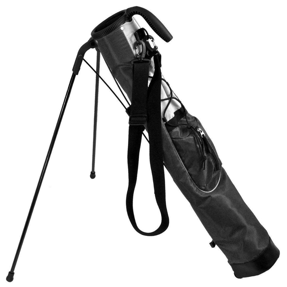 Pitch N Putt Sunday Bag with stand Golf Stuff - Save on New and Pre-Owned Golf Equipment Char/Black 