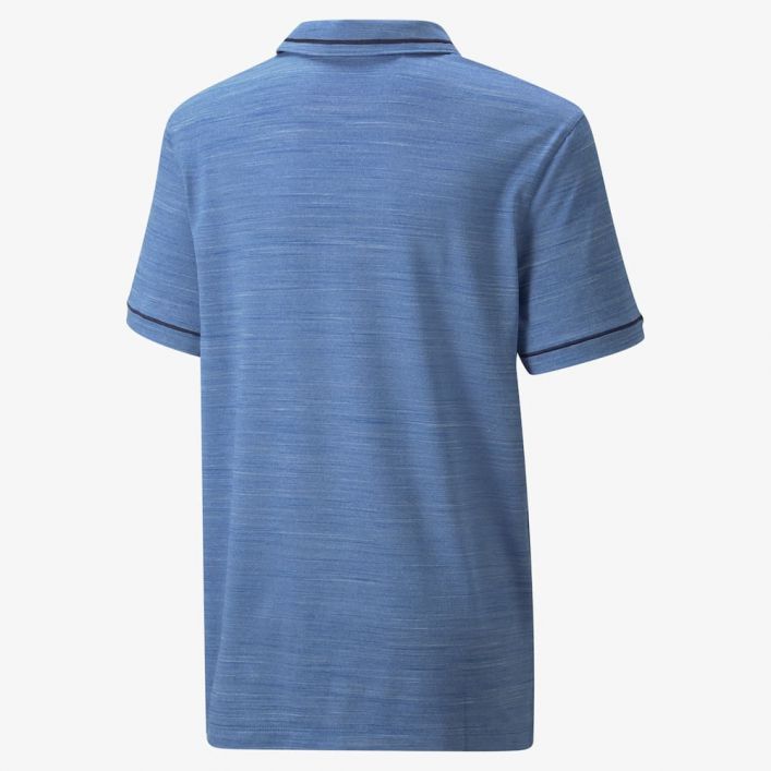 Puma Boy's Cloudspun Monarch Polo Bright Cobalt Heather 530669 08 Junior Polo Golf Stuff 