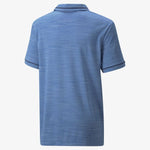 Puma Boy's Cloudspun Monarch Polo Bright Cobalt Heather 530669 08 Junior Polo Golf Stuff 