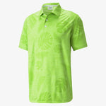 Puma Men's Cloudspun Leaves N Flowers Polo 532975 03 Golf Stuff Small 