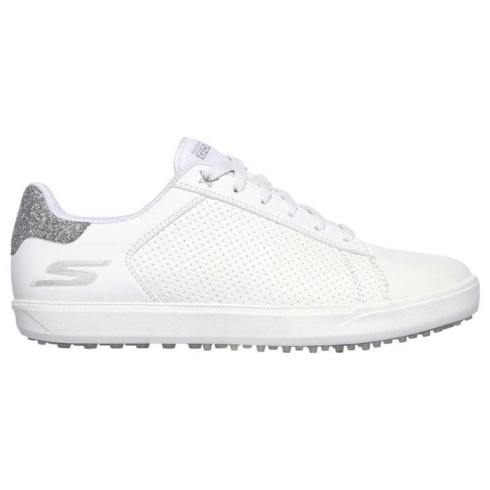 Skechers Drive 4 Shimmer 14882 Womens Golf Shoes White/Silver Golf Stuff - Save on New and Pre-Owned Golf Equipment 