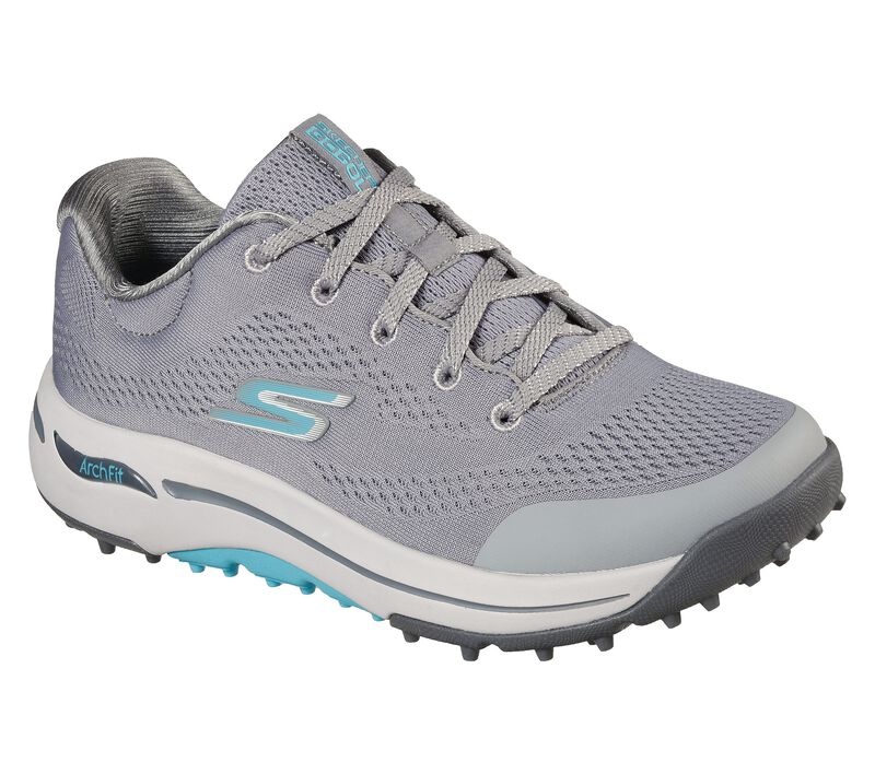 Skechers Go Golf Arch Fit Balance Women's Golf Shoe Gray/Blue 123006 Golf Stuff - Save on New and Pre-Owned Golf Equipment 7M 