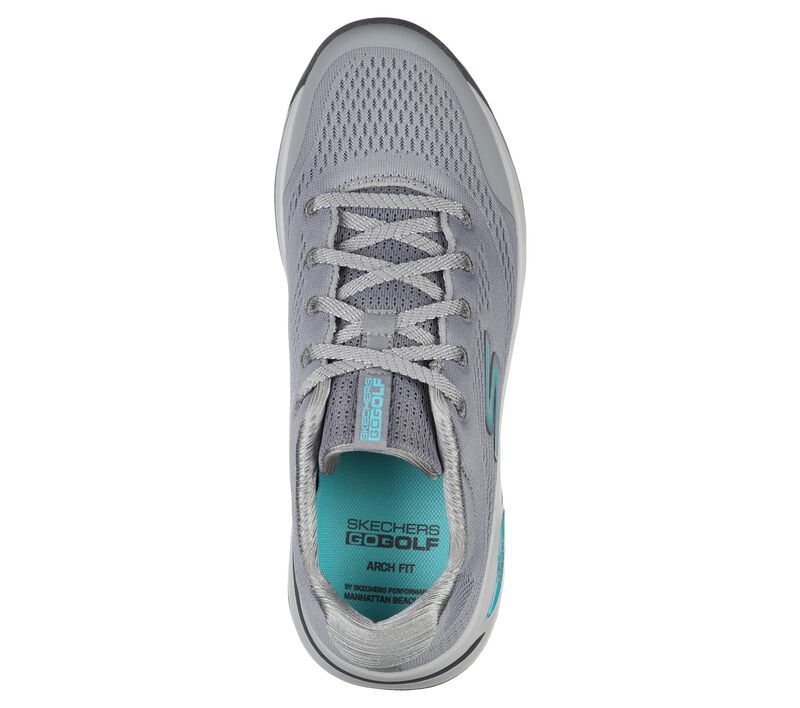 Skechers Go Golf Arch Fit Balance Women's Golf Shoe Gray/Blue 123006 Golf Stuff - Save on New and Pre-Owned Golf Equipment 