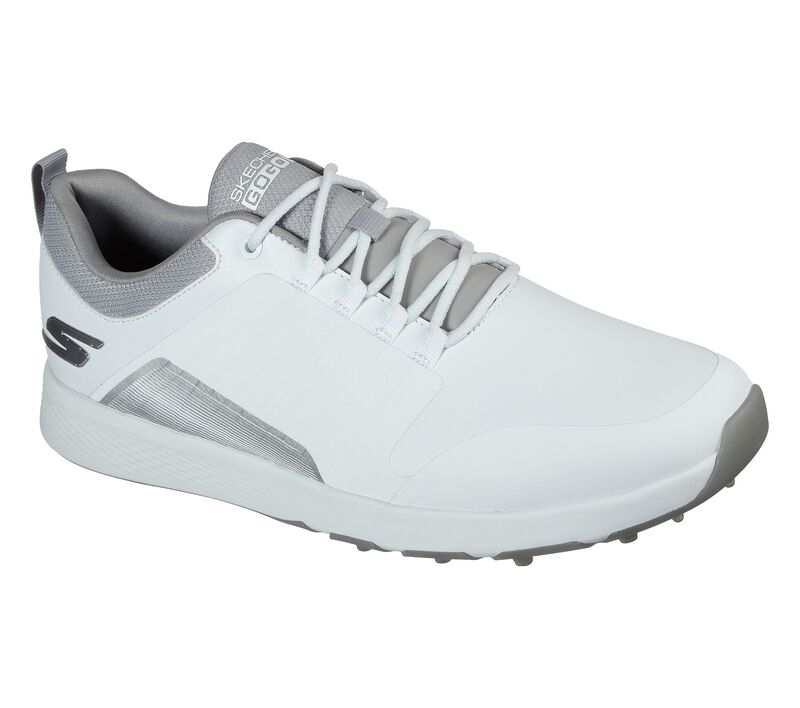 Skechers Go Golf Elite 4 Victory 214022 Mens Golf Shoe White/Grey Golf Stuff - Save on New and Pre-Owned Golf Equipment 8M 