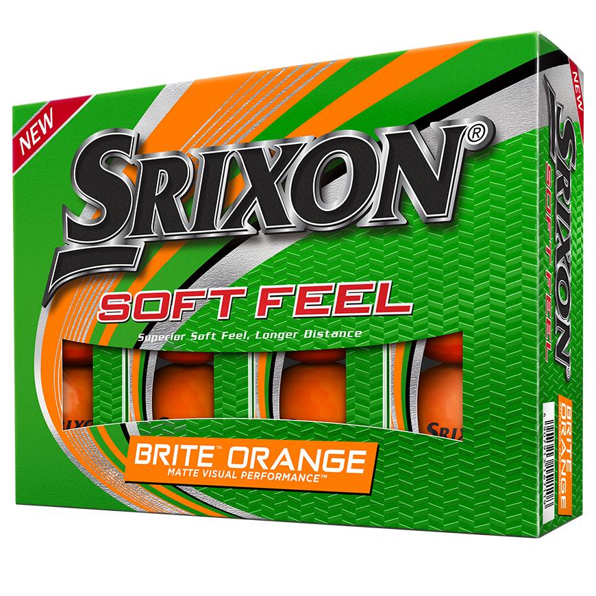 Srixon Soft Feel Golf Balls '21 Golf Stuff - Save on New and Pre-Owned Golf Equipment Box/12 Brite Orange 