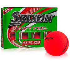 Srixon Soft Feel Golf Balls '21 Golf Stuff - Save on New and Pre-Owned Golf Equipment Box/12 Brite Red 