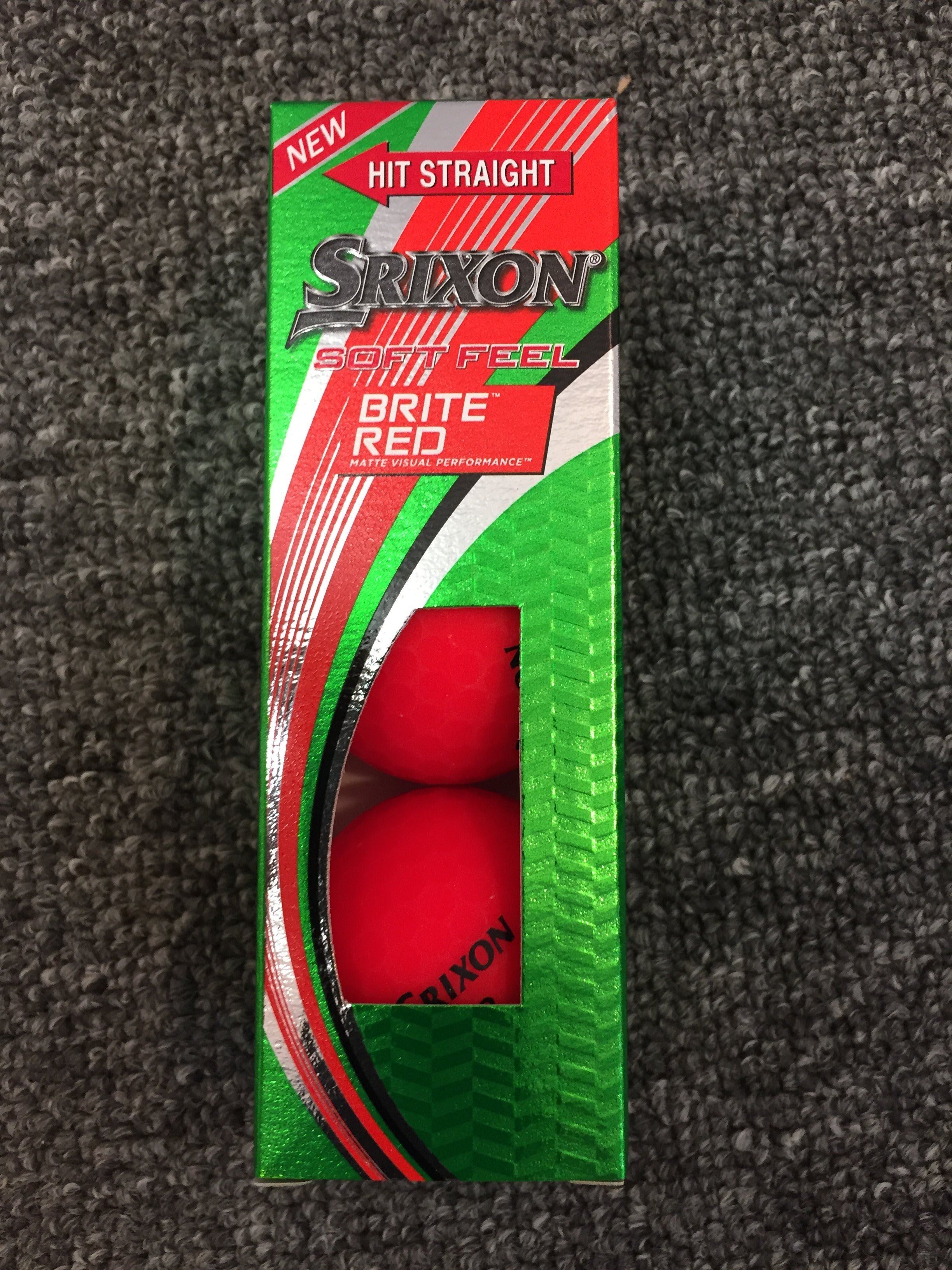 Srixon Soft Feel Golf Balls '21 Golf Stuff - Save on New and Pre-Owned Golf Equipment Sleeve/3 Brite Red 