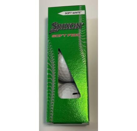 Srixon Soft Feel Golf Balls '22 Golf Stuff - Save on New and Pre-Owned Golf Equipment Sleeve/3 White 
