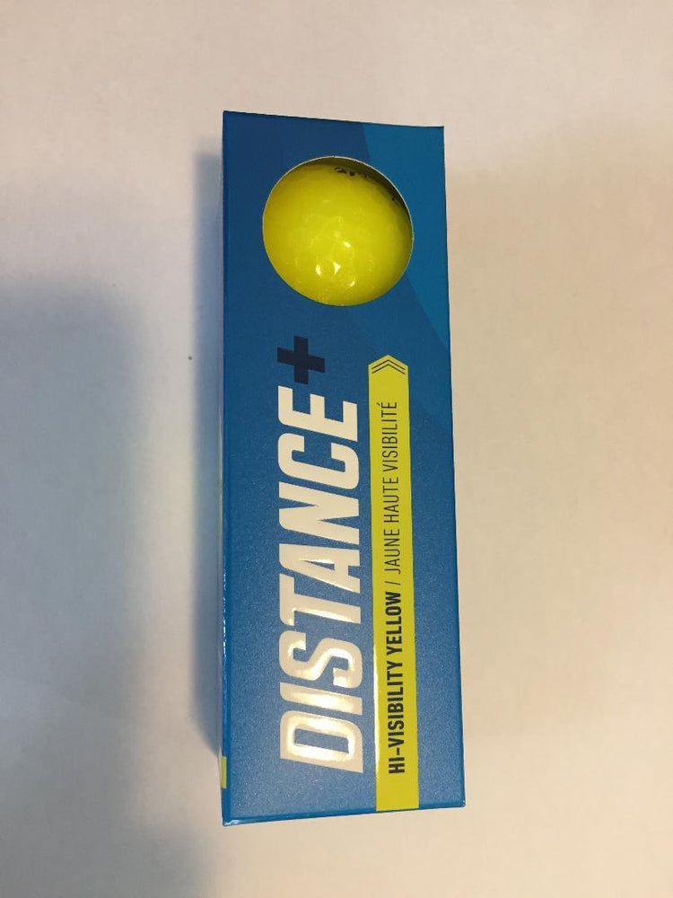 TaylorMade Distance+ Yellow Golf Balls Golf Stuff Sleeve/3 Yellow 