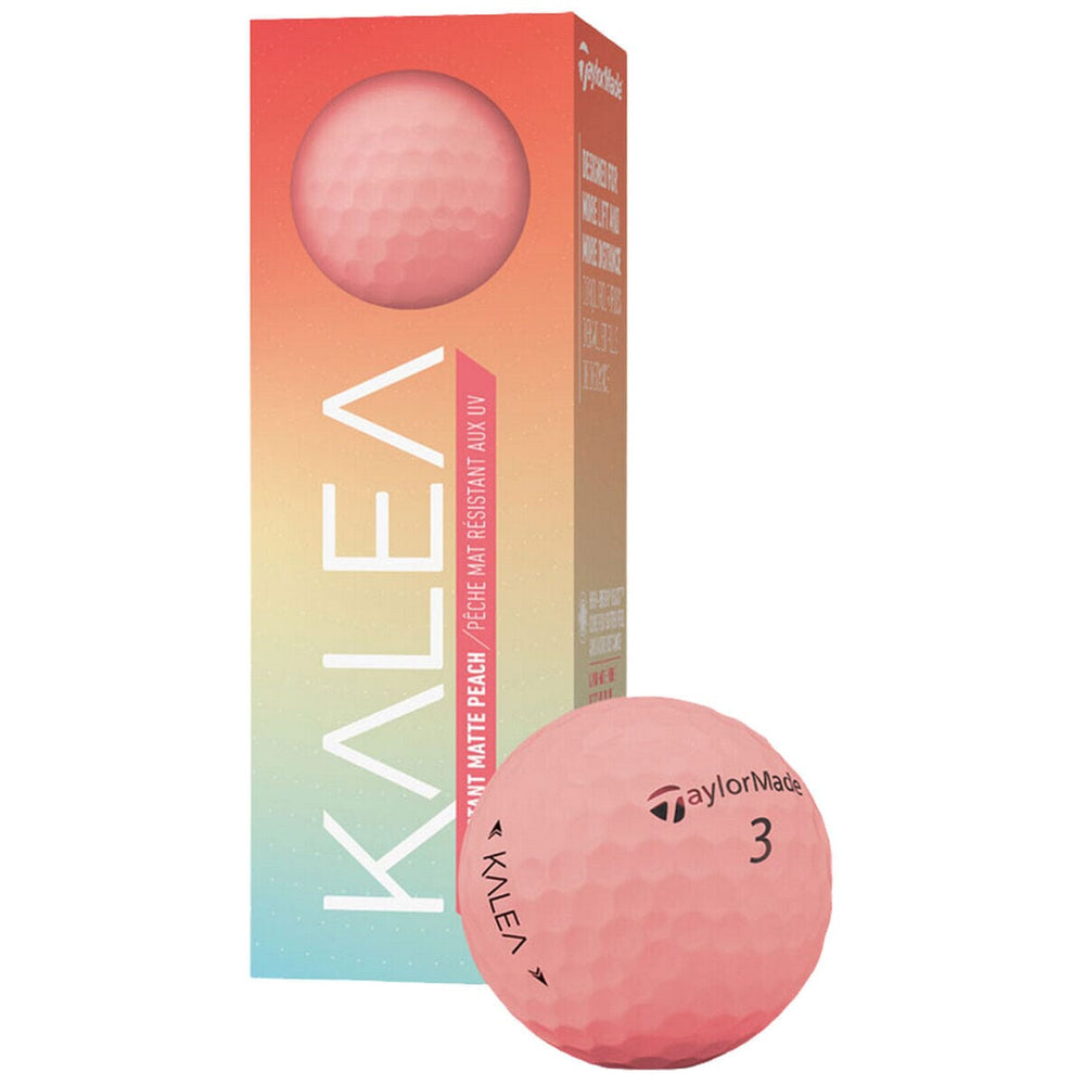 TaylorMade Kalea Matte Golf Balls '22 TaylorMade Golf Balls TaylorMade Sleeve Peach 