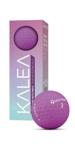 TaylorMade Kalea Matte Golf Balls '22 TaylorMade Golf Balls TaylorMade Sleeve Purple 