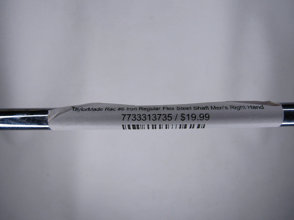 TaylorMade Rac #6 Iron Regular Flex Steel Shaft Men's Right Hand Golf Stuff 