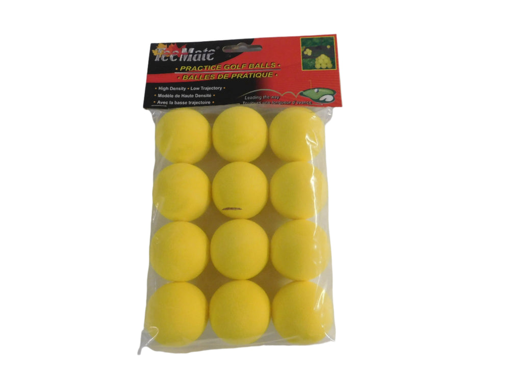 TeeMate 12Pk Yellow Foam Practice Balls Golf Stuff - Save on New and Pre-Owned Golf Equipment 