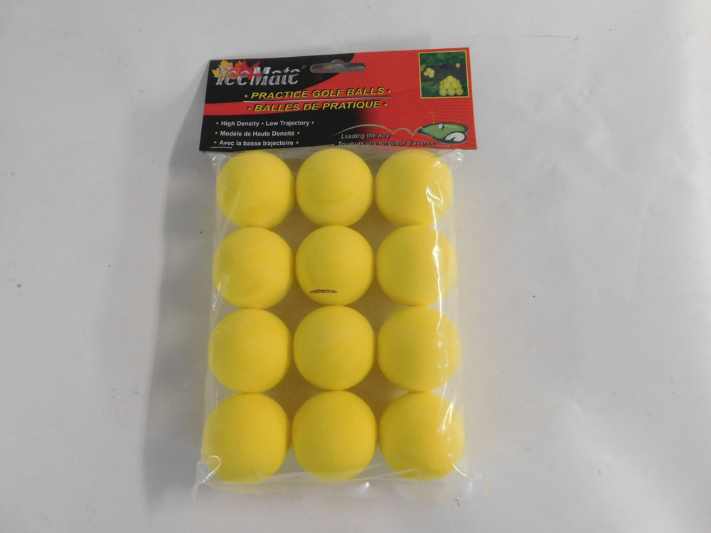 TeeMate 12Pk Yellow Foam Practice Balls