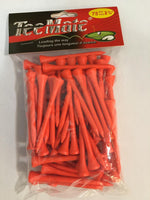TeeMate 75 pc Wooden Tees 2 3/4 Inch Golf Stuff - Save on New and Pre-Owned Golf Equipment Orange 