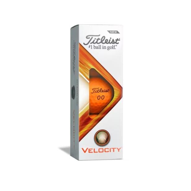 Titleist Velocity Golf Balls '22 Golf Stuff - Save on New and Pre-Owned Golf Equipment Matte Orange Sleeve/3 