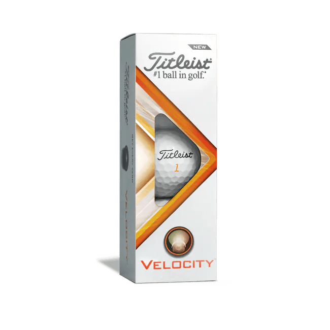 Titleist Velocity Golf Balls '22 Golf Stuff - Save on New and Pre-Owned Golf Equipment Sleeve/3 White 