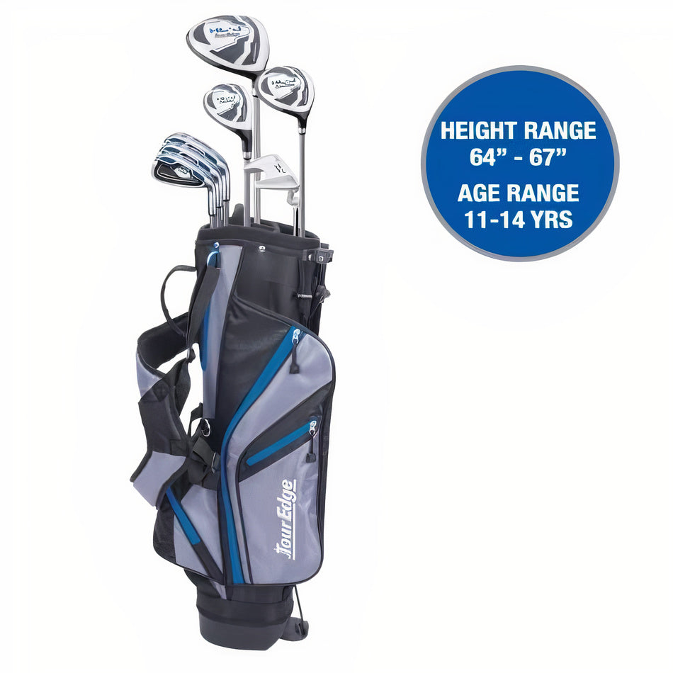 Tour Edge HL-J Junior Set/Bag Package Royal Blue 11-14Yrs Golf Stuff - Save on New and Pre-Owned Golf Equipment Right 11-14 Yr or 64" to 67" 7pc Royal Blue
