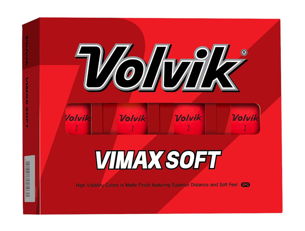Volvik Vimax Soft Golf Balls Golf Stuff Box/12 Red 