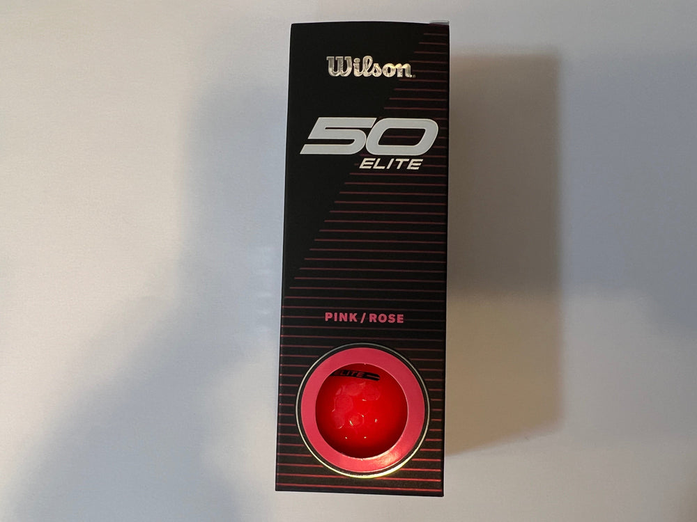 Wilson 50 Elite Golf Balls '23 Golf Stuff - Save on New and Pre-Owned Golf Equipment Pink Sleeve/3 