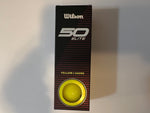 Wilson 50 Elite Golf Balls '23 Golf Stuff - Save on New and Pre-Owned Golf Equipment Yellow Sleeve/3 