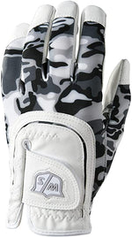 Wilson Fit All Junior Gloves Golf Gloves Wilson White/Black/Grey Camo 