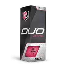 Wilson Staff Duo Optix Golf Balls '20 Golf Stuff - Save on New and Pre-Owned Golf Equipment Pink Slv/3 