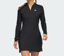 Women's Long Sleeve Golf Dress Black IC3520 Apparel Golf Stuff 